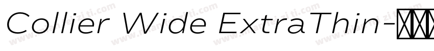 Collier Wide ExtraThin字体转换